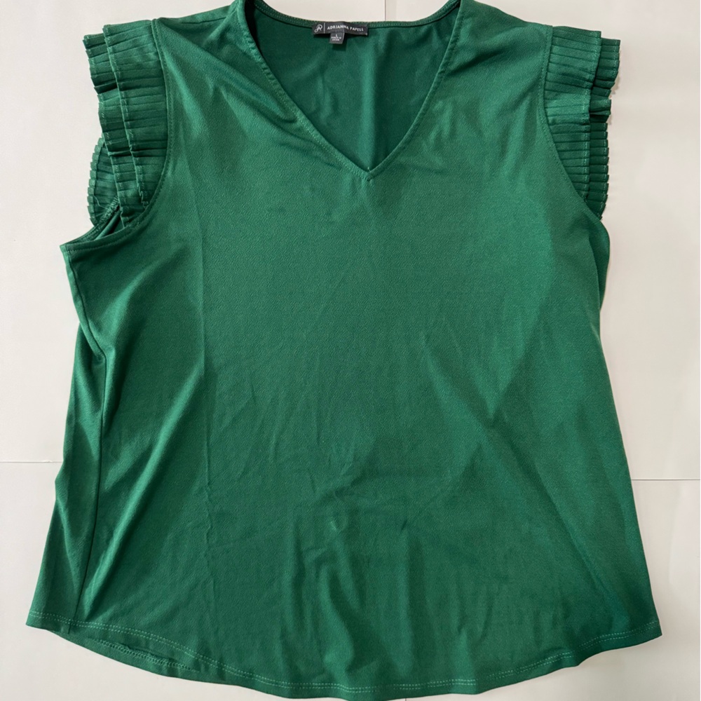 Adrianna Papell Emerald Green Strapless Top